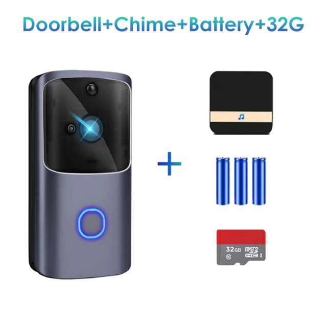 Video Doorbell WIFI Wireless Doorbell HD IR Night Vision PIR Intelligent Home Door Bell Camera Video Intercom Alarm Chime | Fugo Best